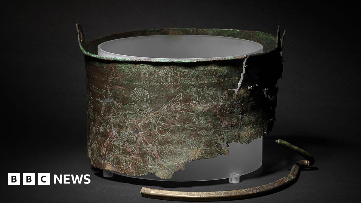 Sutton Hoo Byzantine bucket believed to be cremation vessel