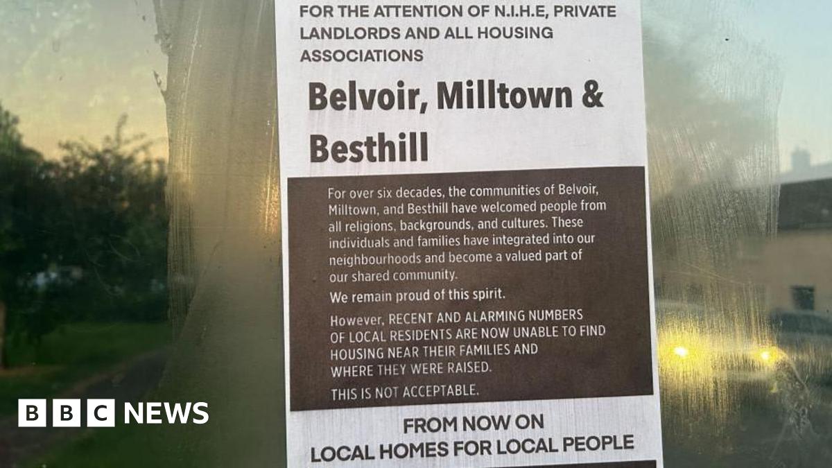 Belvoir local homes for local people poster condemned as vile